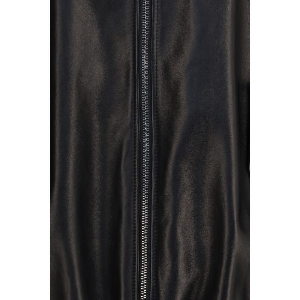 Brunello Cucinelli Black Aries Aries Leather Jacket