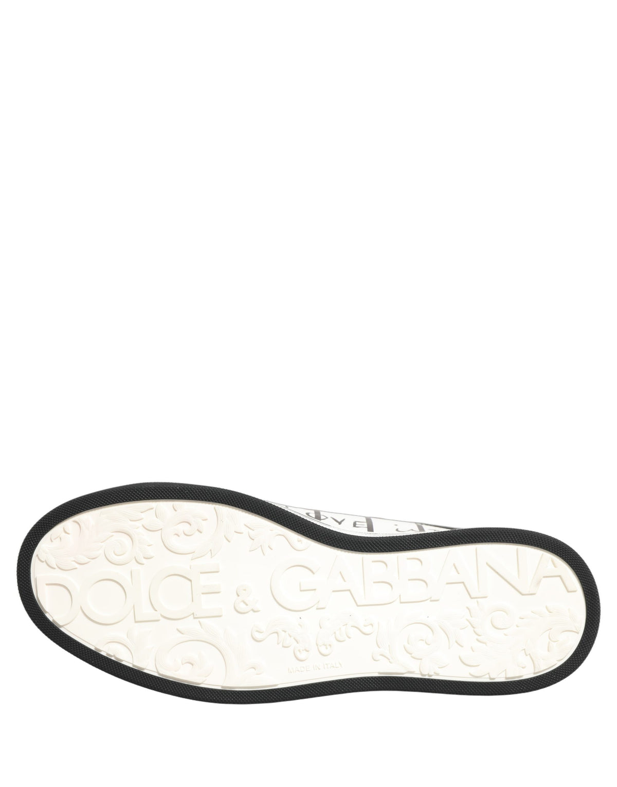 New Dolce & Gabbana White Black DG Logo King Patch Low-Top Sneaker Shoes