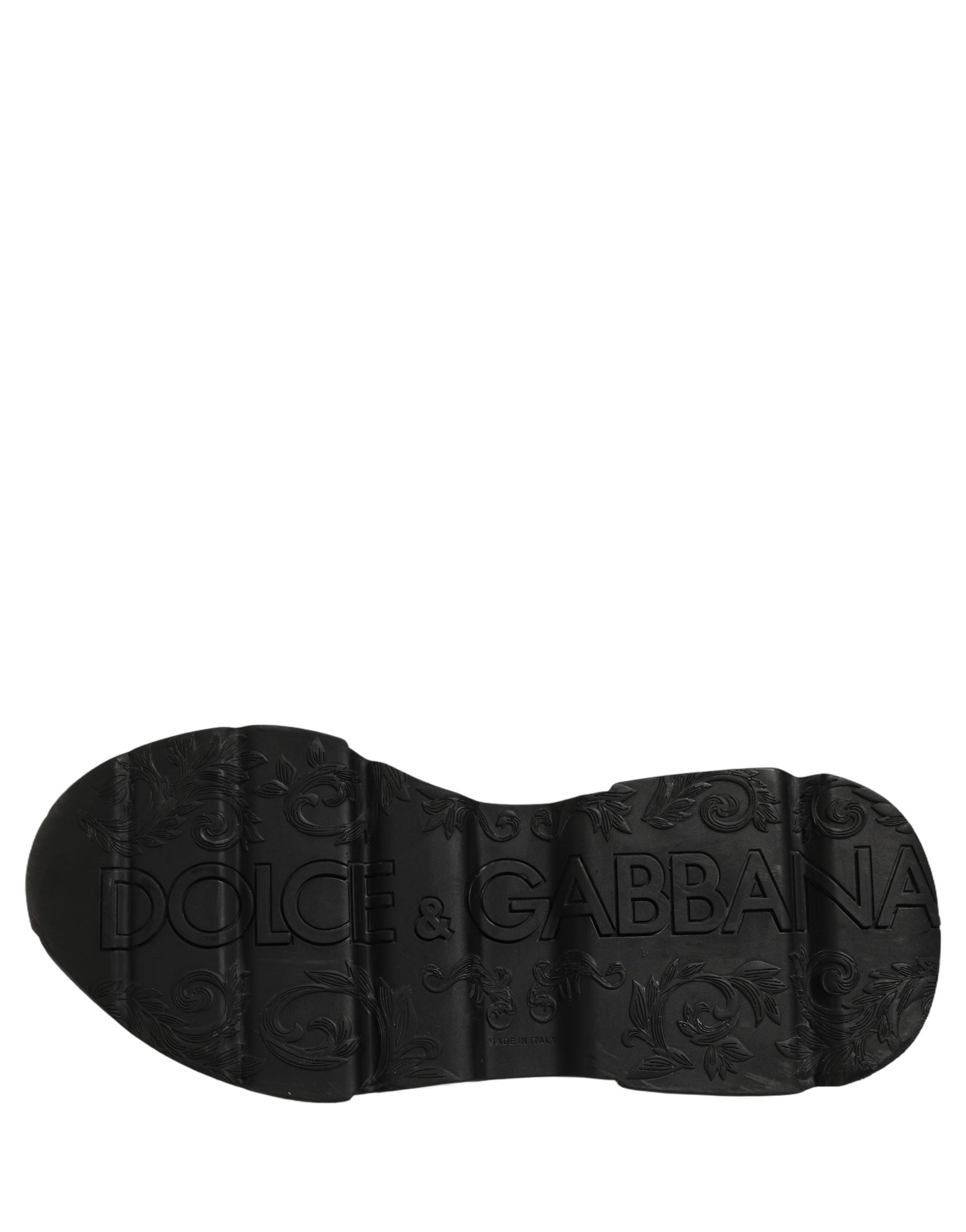 Dolce & Gabbana White Black Daymaster Low Top Sneakers Shoes