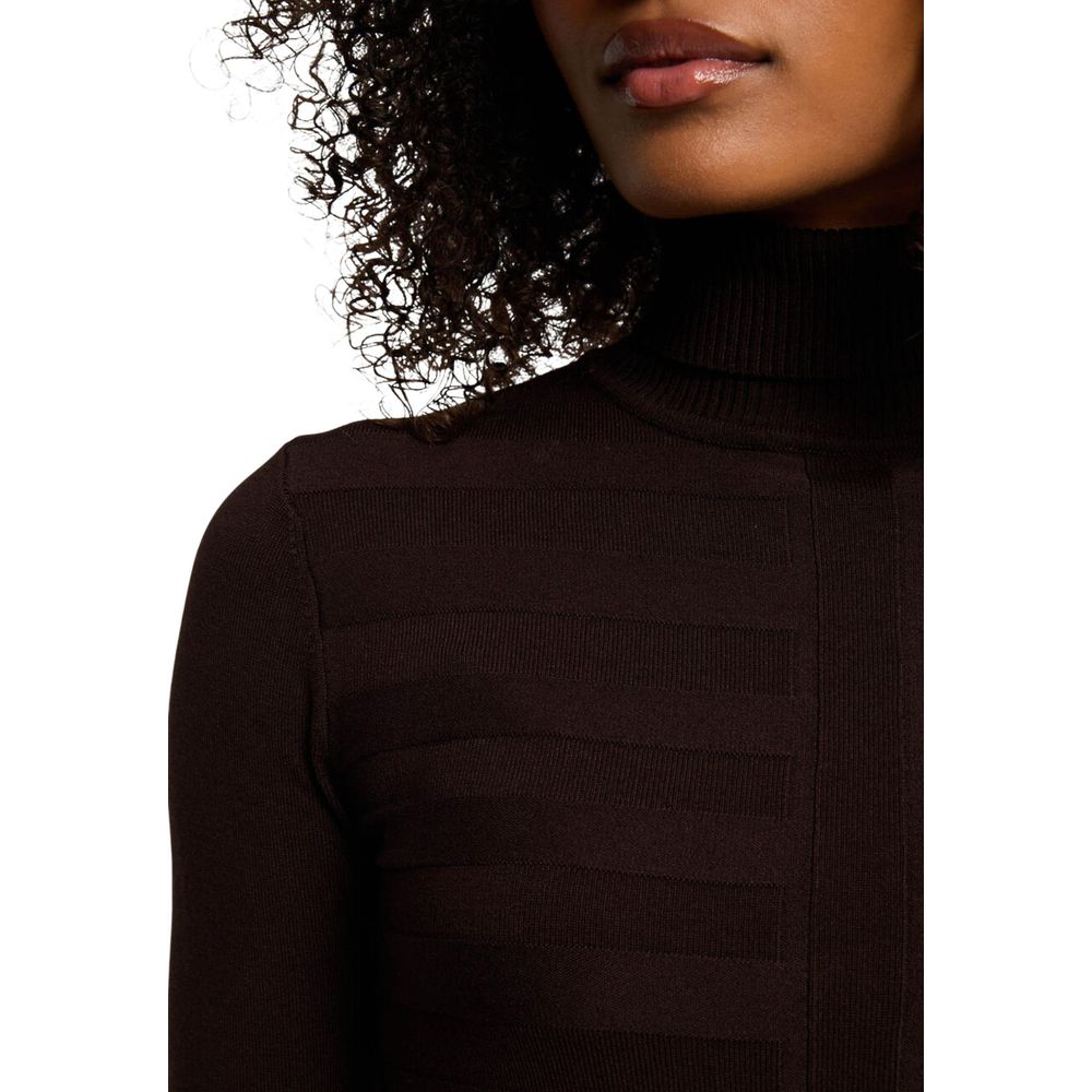Morgan De Toi Chocolate Brown Turtleneck