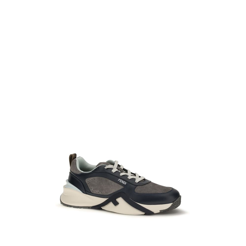 Fendi Multicolor Leather Athletic Sneakers
