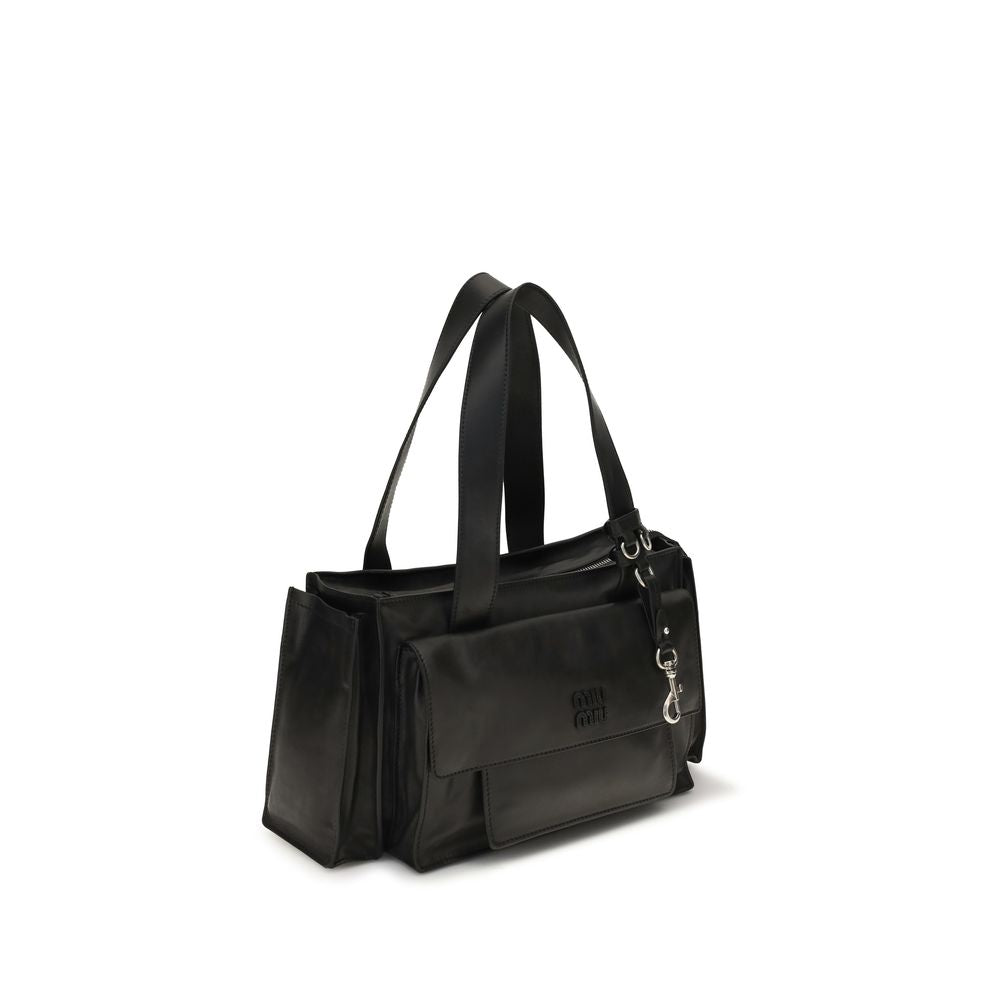 Miu Miu Brown Leather Shoulder Bag