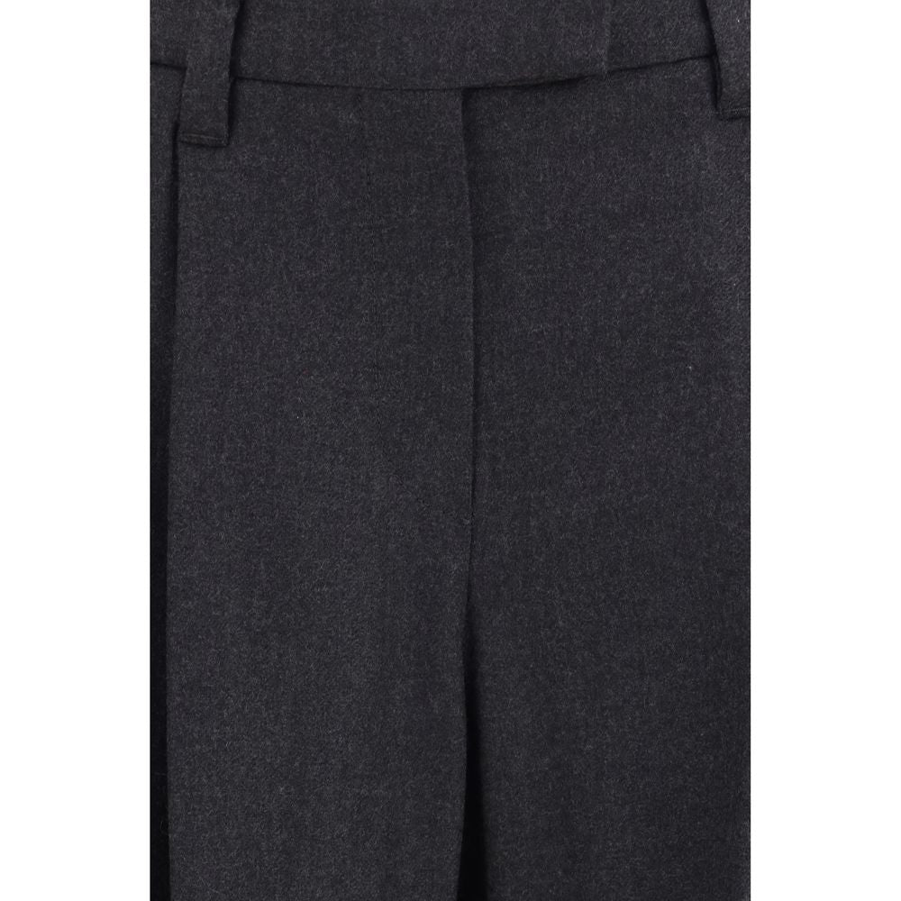 Brunello Cucinelli Gray Wool Dress Pants