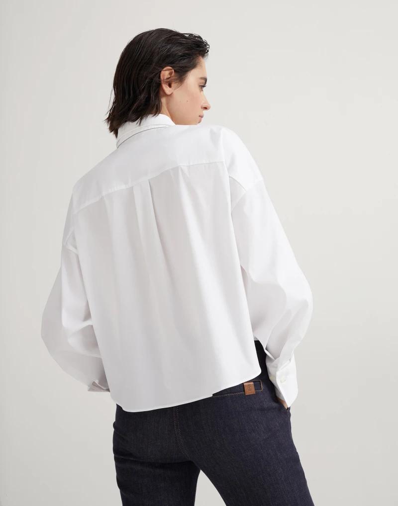 Brunello Cucinelli White Cotton Shirt