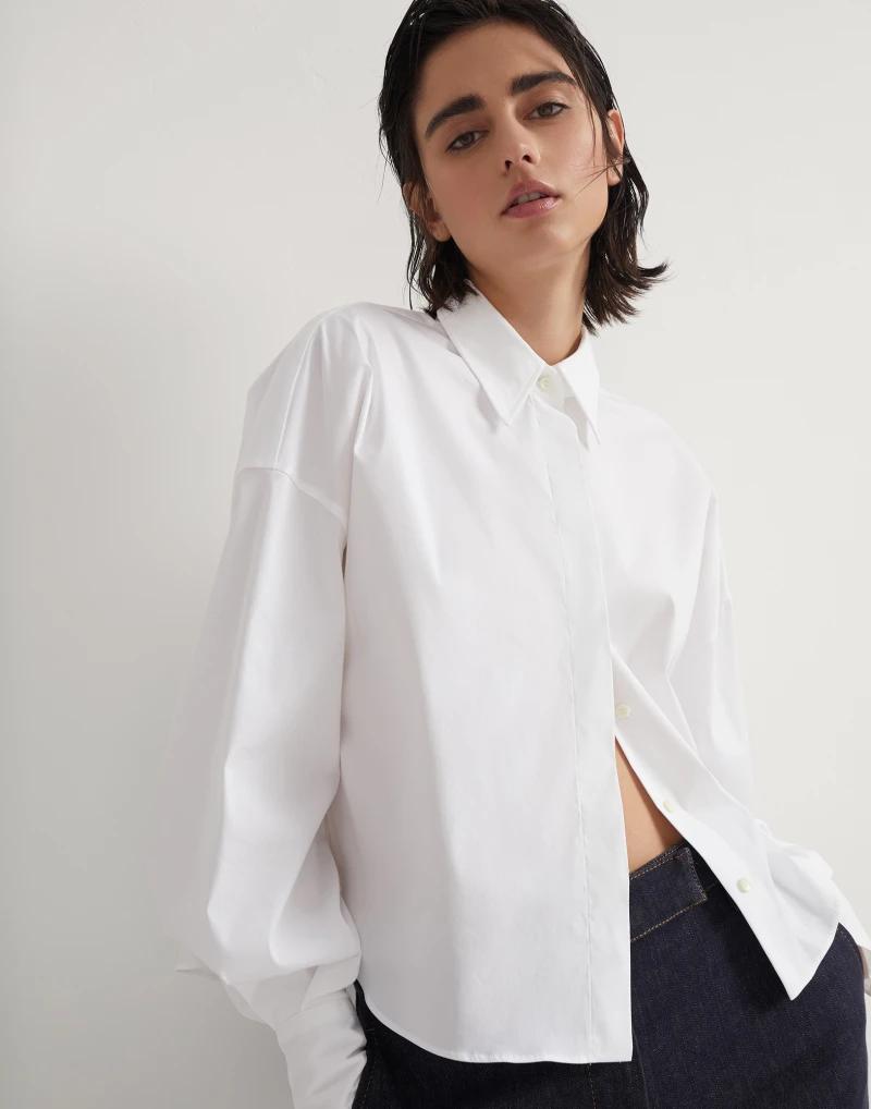 Brunello Cucinelli White Cotton Shirt
