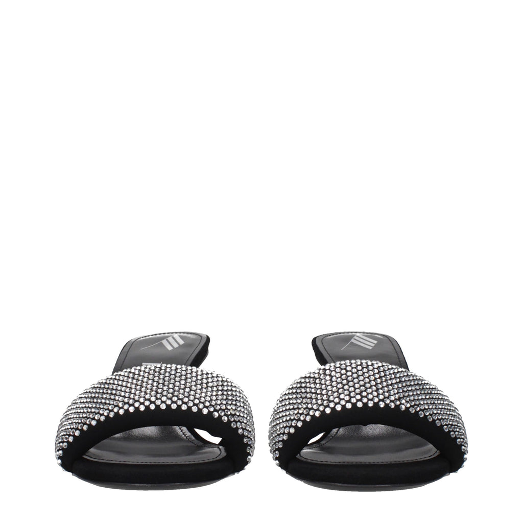 Prada Black Fabric Platform Sandals