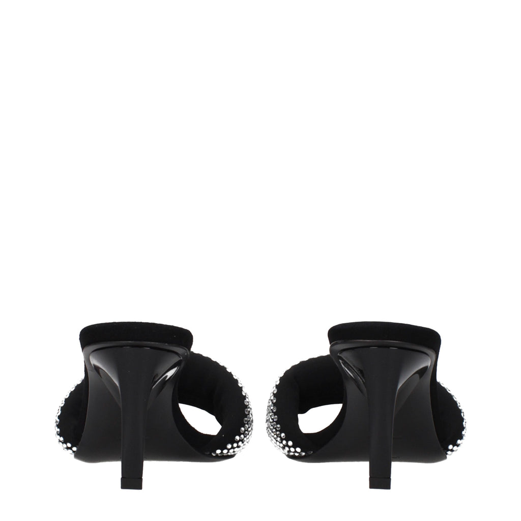Prada Black Fabric Platform Sandals