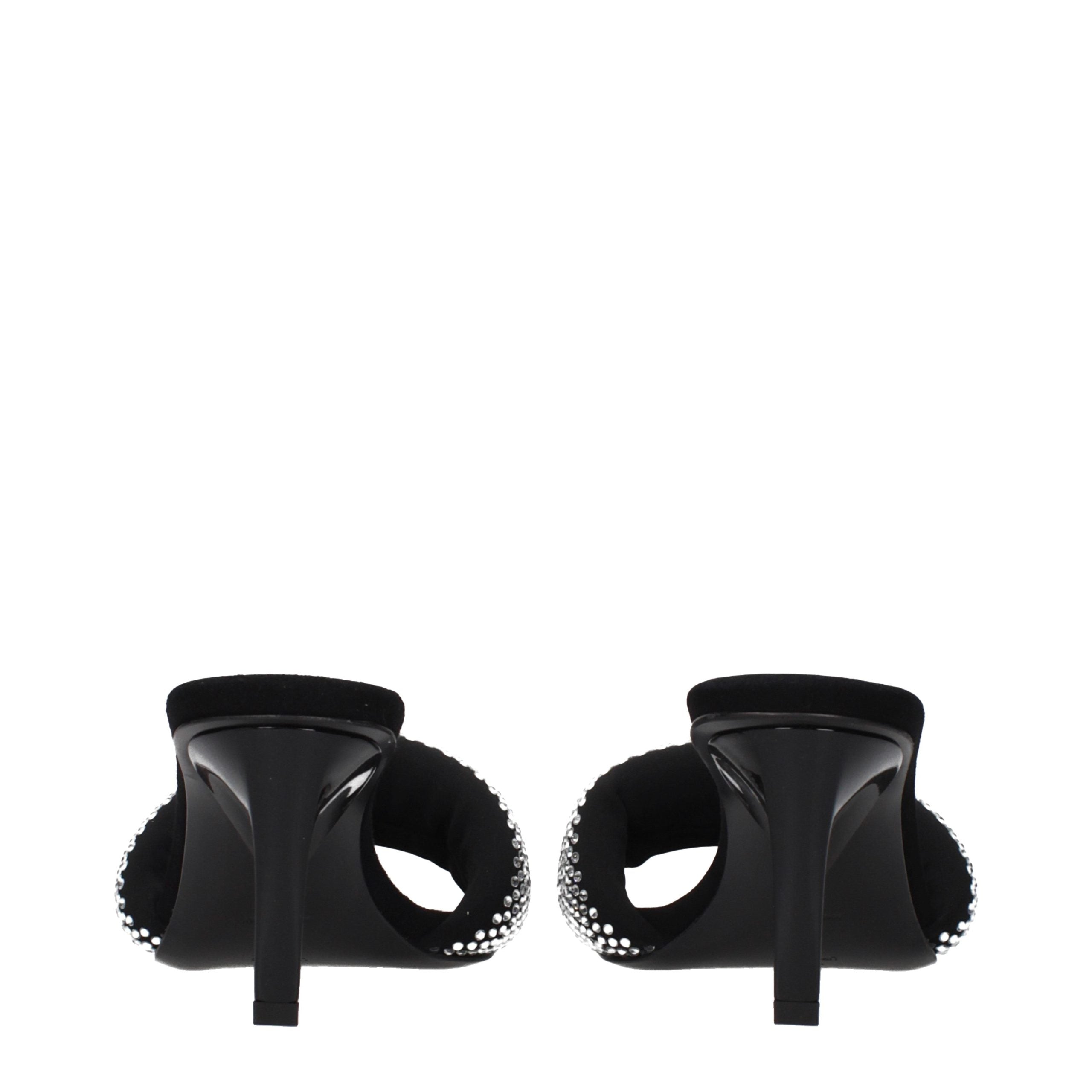 Prada Black Fabric Platform Sandals