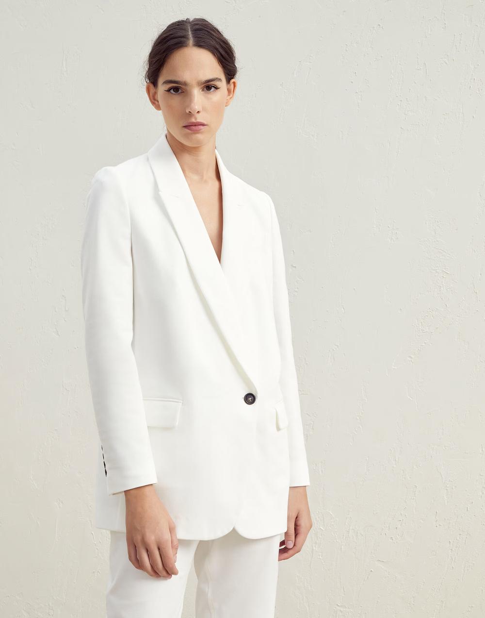 Brunello Cucinelli Natural Cotton Blazer