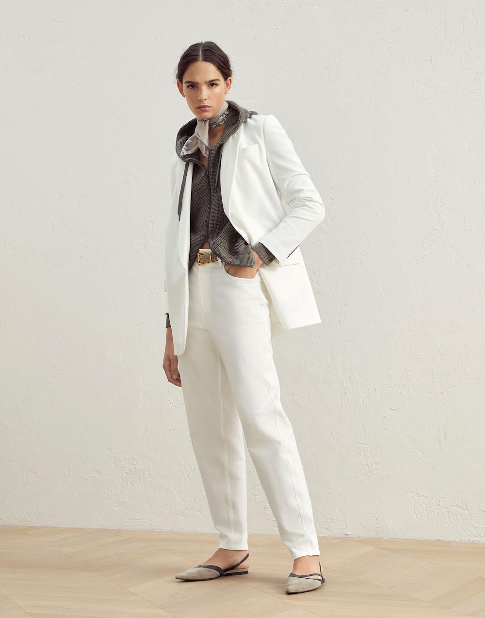 Brunello Cucinelli Natural Cotton Blazer