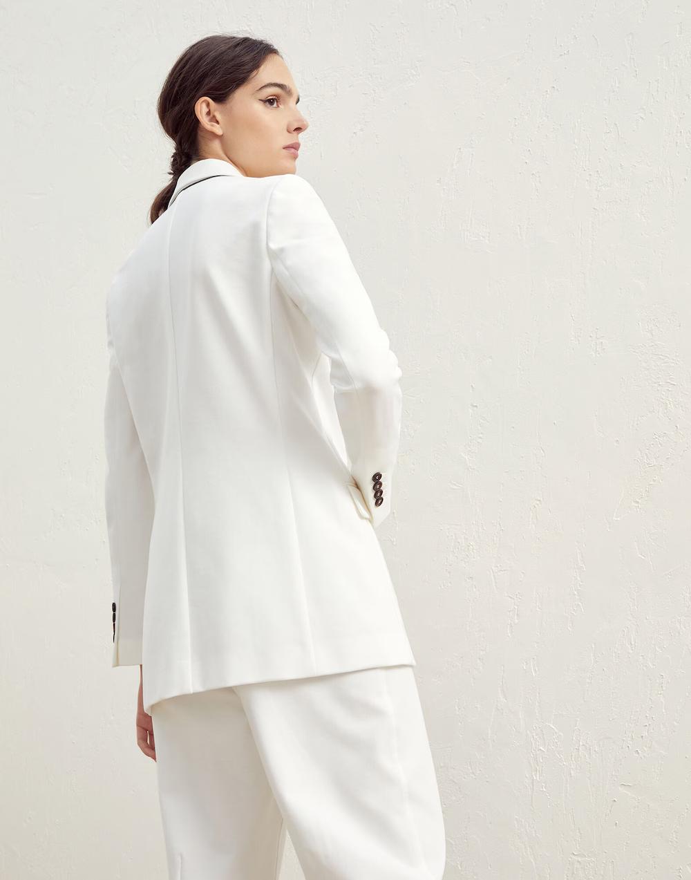 Brunello Cucinelli Natural Cotton Blazer