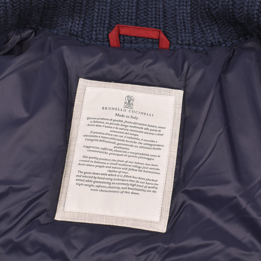 Brunello Cucinelli Blue Cashmere Jacket