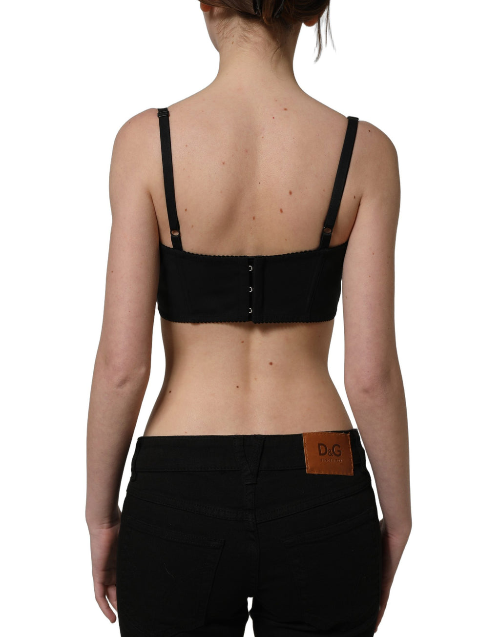 Dolce & Gabbana Red Satin Bustier Cropped Tank Top