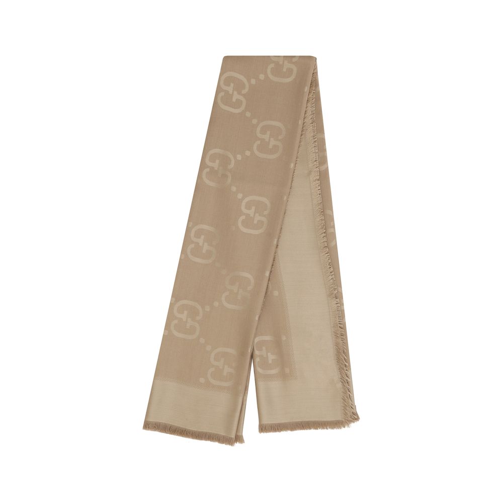 Gucci Brown Wool Scarf