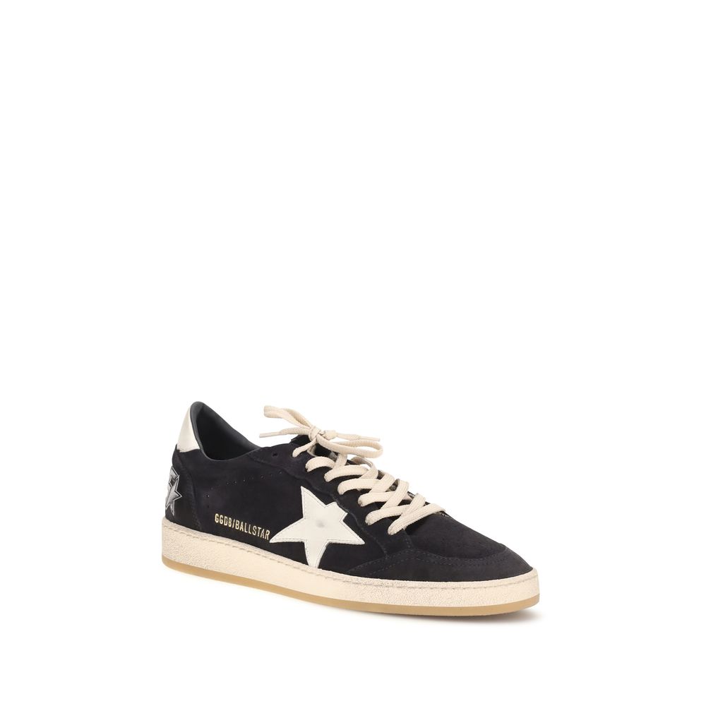 Golden Goose Black Leather Athletic Sneakers