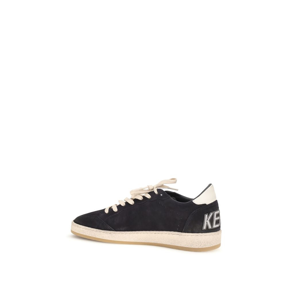 Golden Goose Black Leather Athletic Sneakers