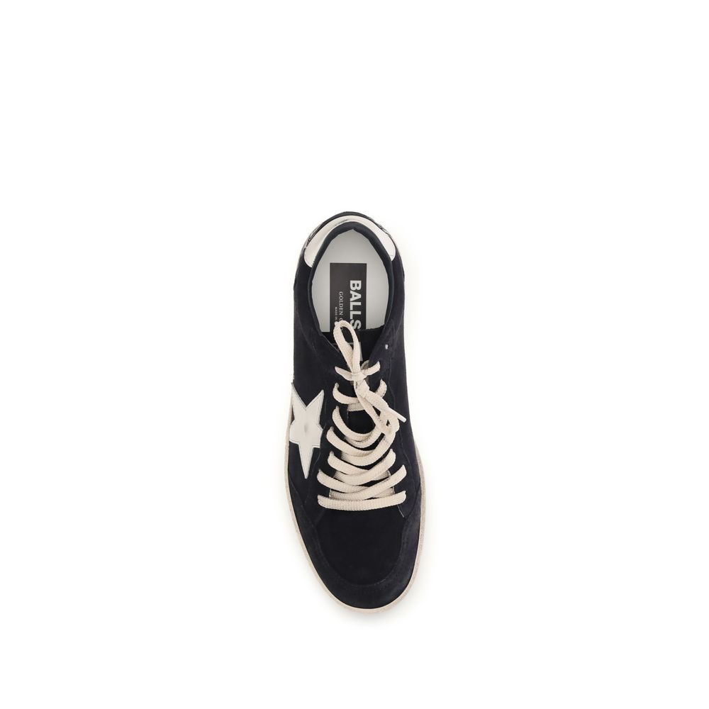 Golden Goose Black Leather Athletic Sneakers