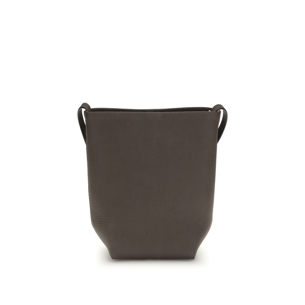 The Row Brown Leather Shoulder Bag