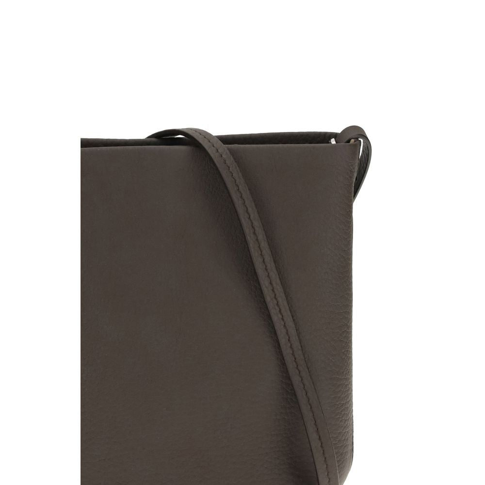 The Row Brown Leather Shoulder Bag
