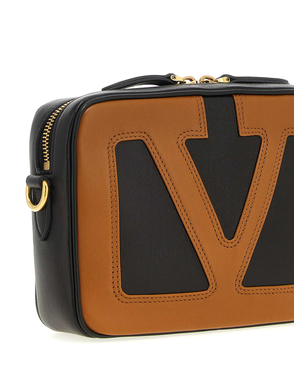 Valentino Garavani Brown Leather Crossbody Bag
