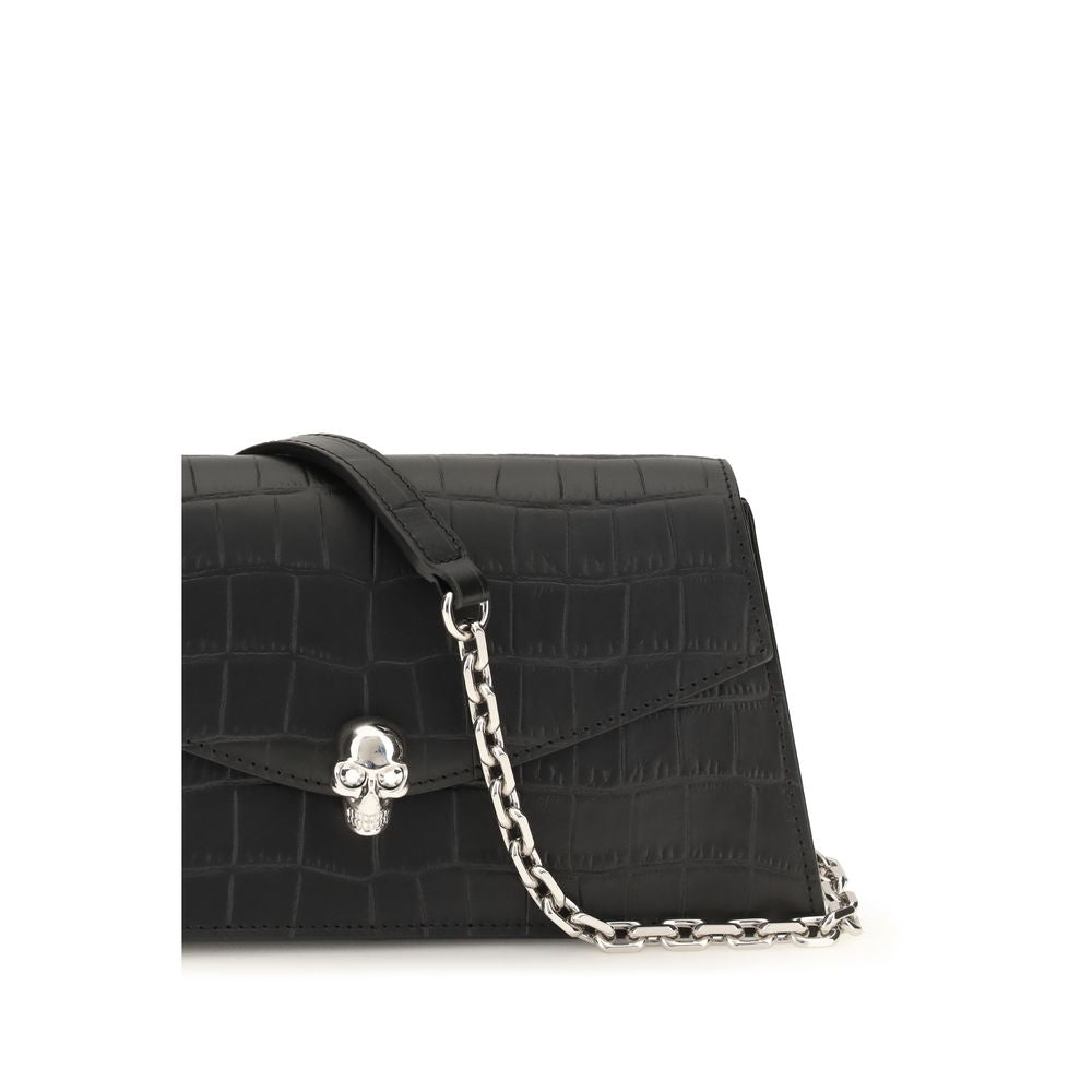 Alexander McQueen Black Leather Shoulder Bag