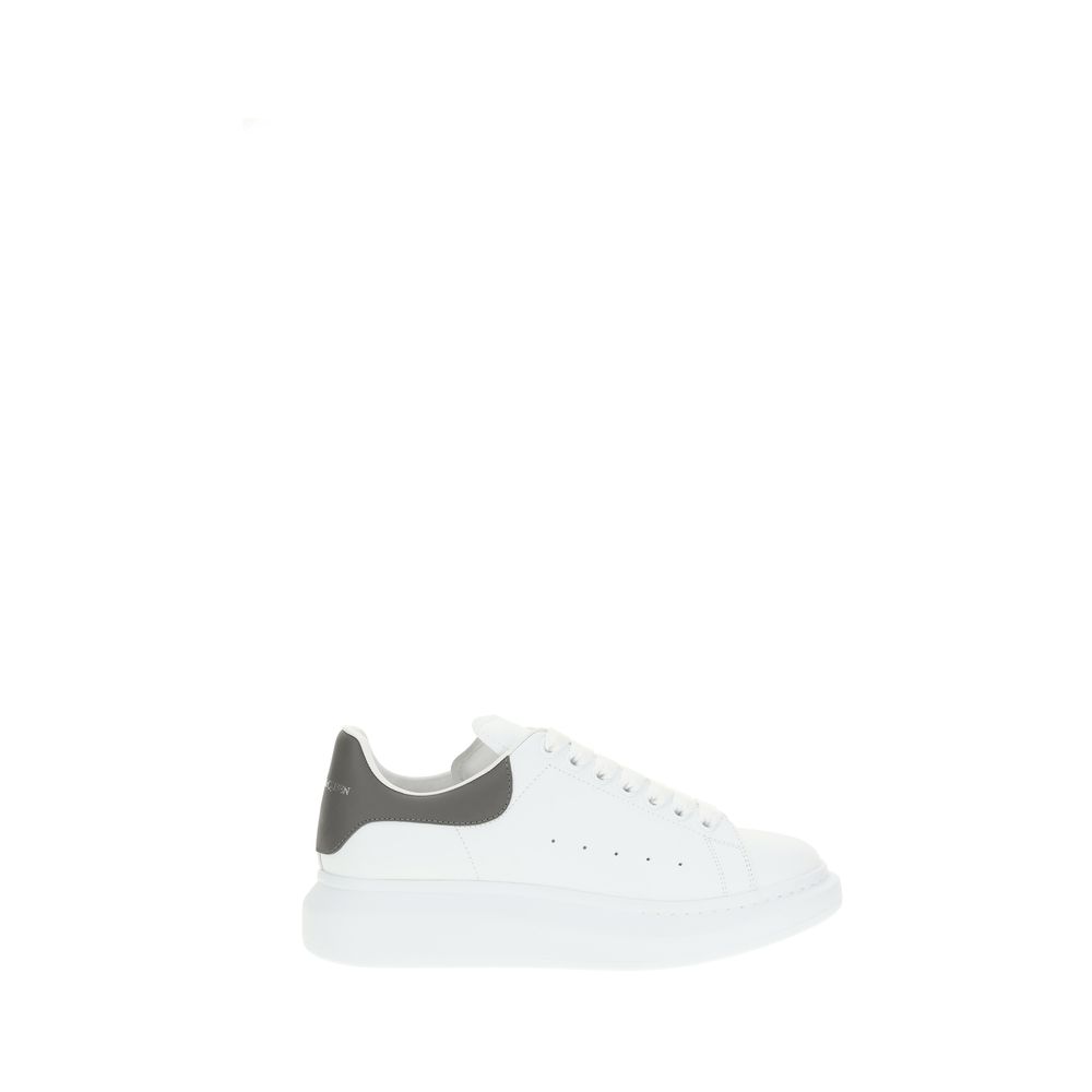 Alexander McQueen White Leather Platform Sneakers