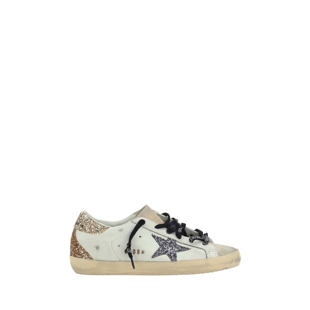 Golden Goose White Leather Low Top Sneakers
