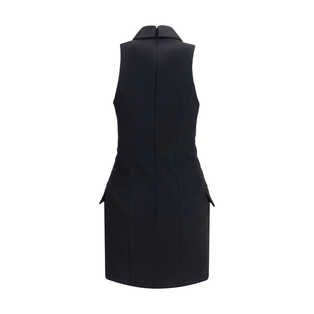 Balmain Black Wool Casual Dress