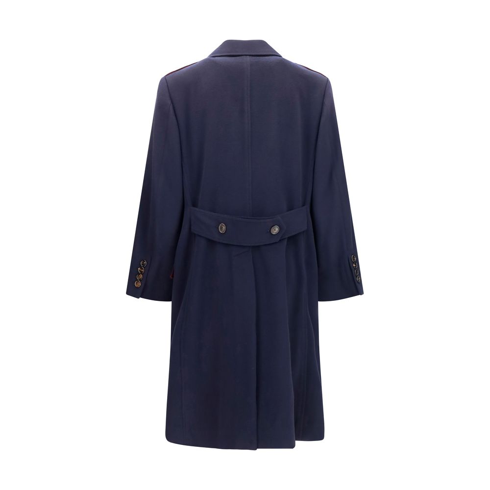 Brunello Cucinelli Blue Wool Coat