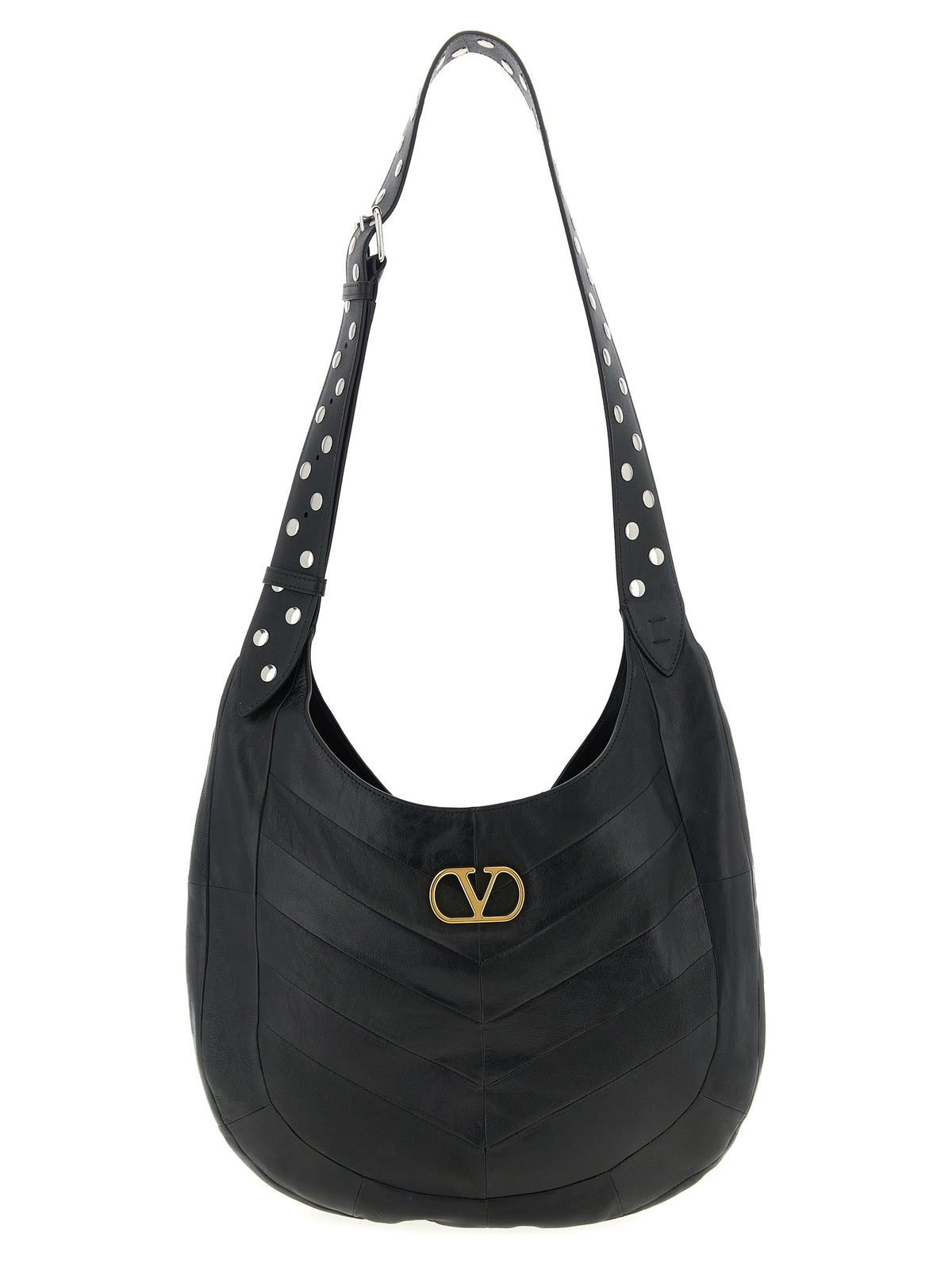 Valentino Garavani Black Leather Shoulder Bag