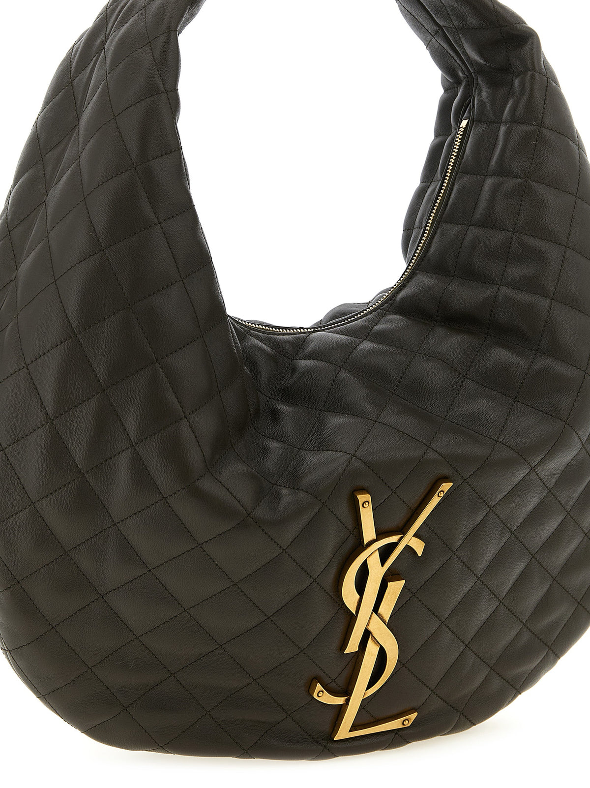 Saint Laurent Brown Leather Shoulder Bag