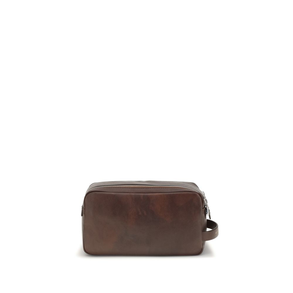 Brunello Cucinelli Brown Leather Wallet