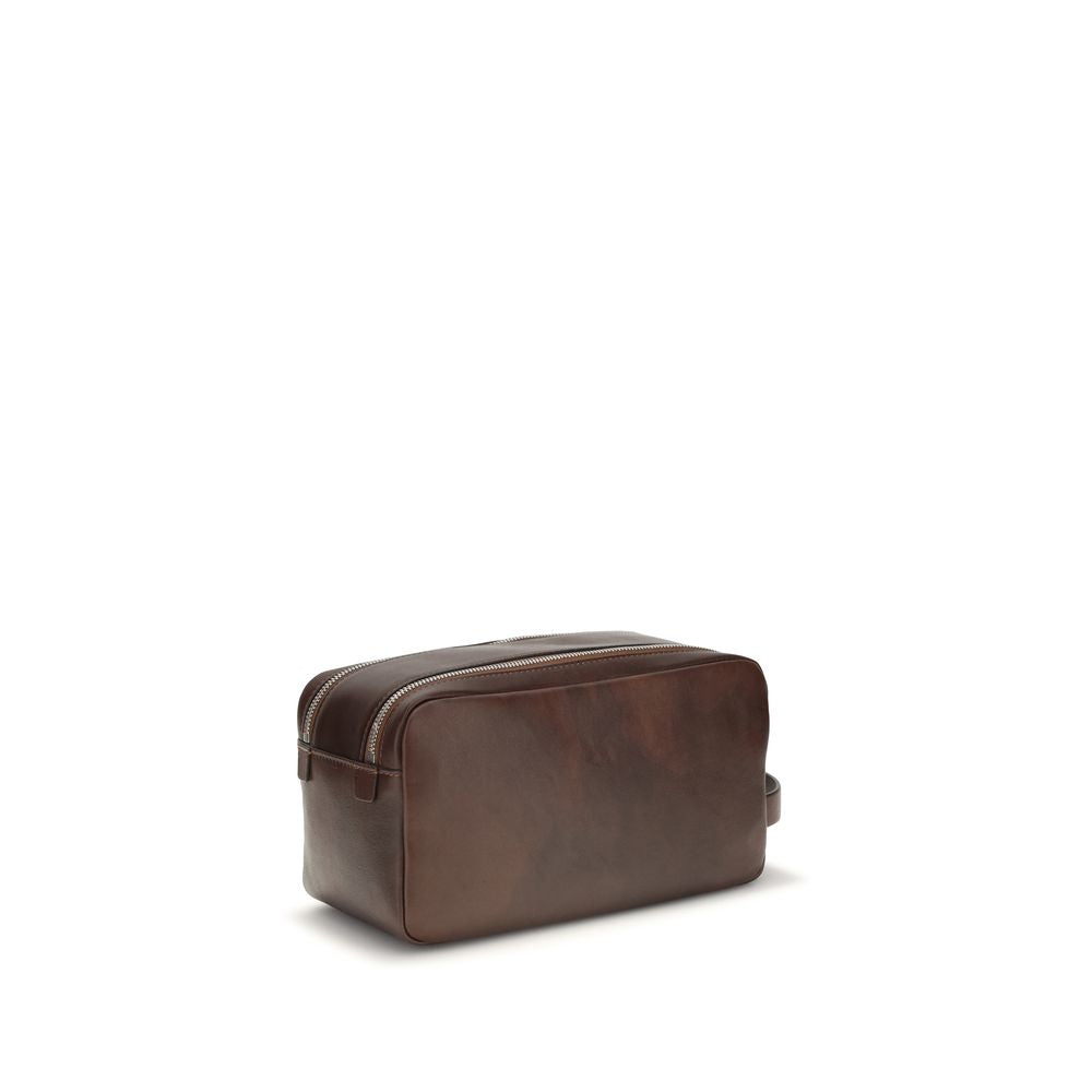 Brunello Cucinelli Brown Leather Wallet
