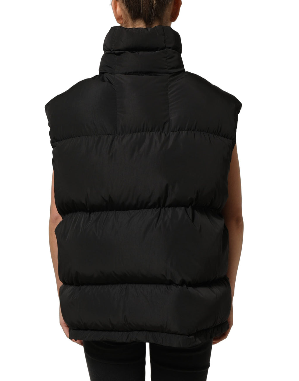 Dolce & Gabbana Black Sleeveless Padded Men Puffer Jacket