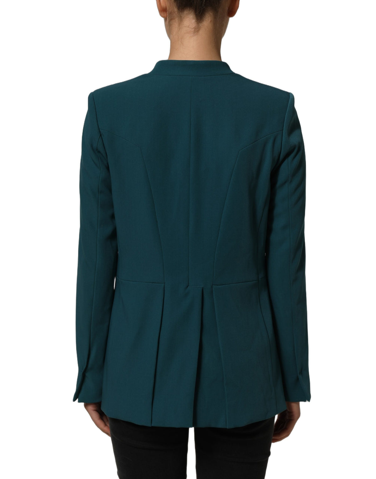 CO|TE Dark Green Beige Overcoat Women Blazer Jacket