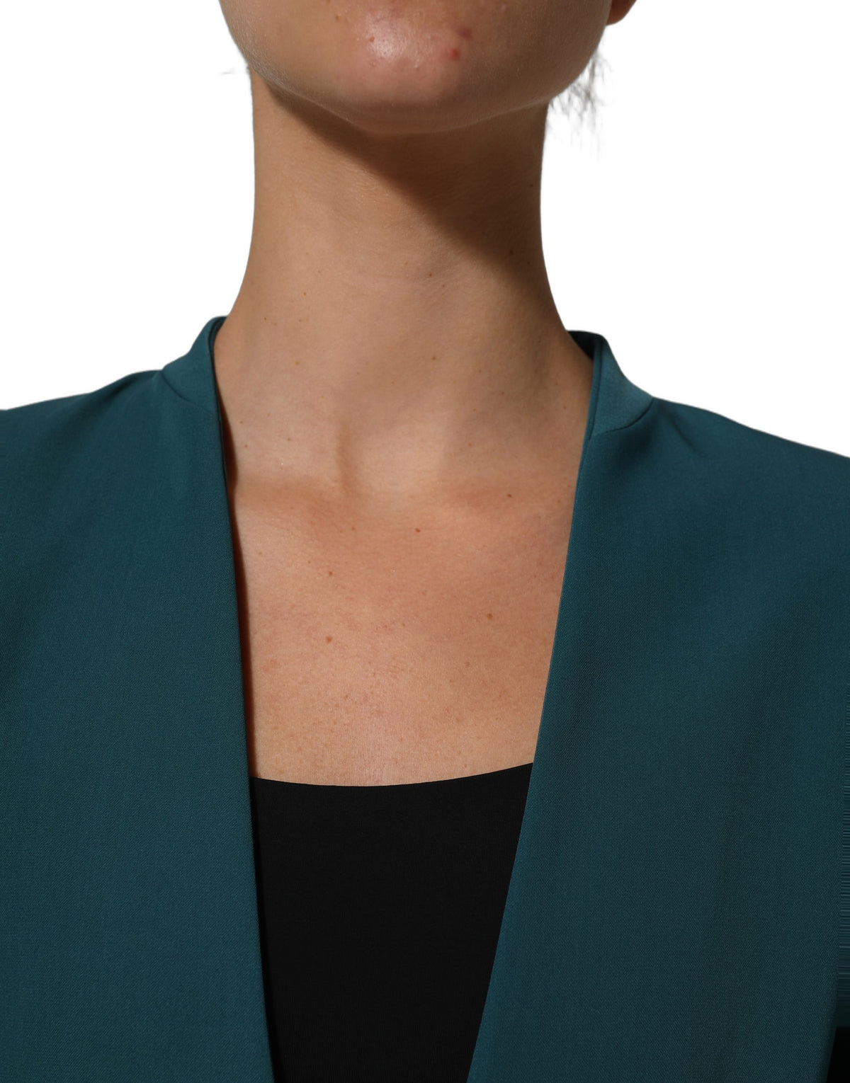 CO|TE Dark Green Beige Overcoat Women Blazer Jacket