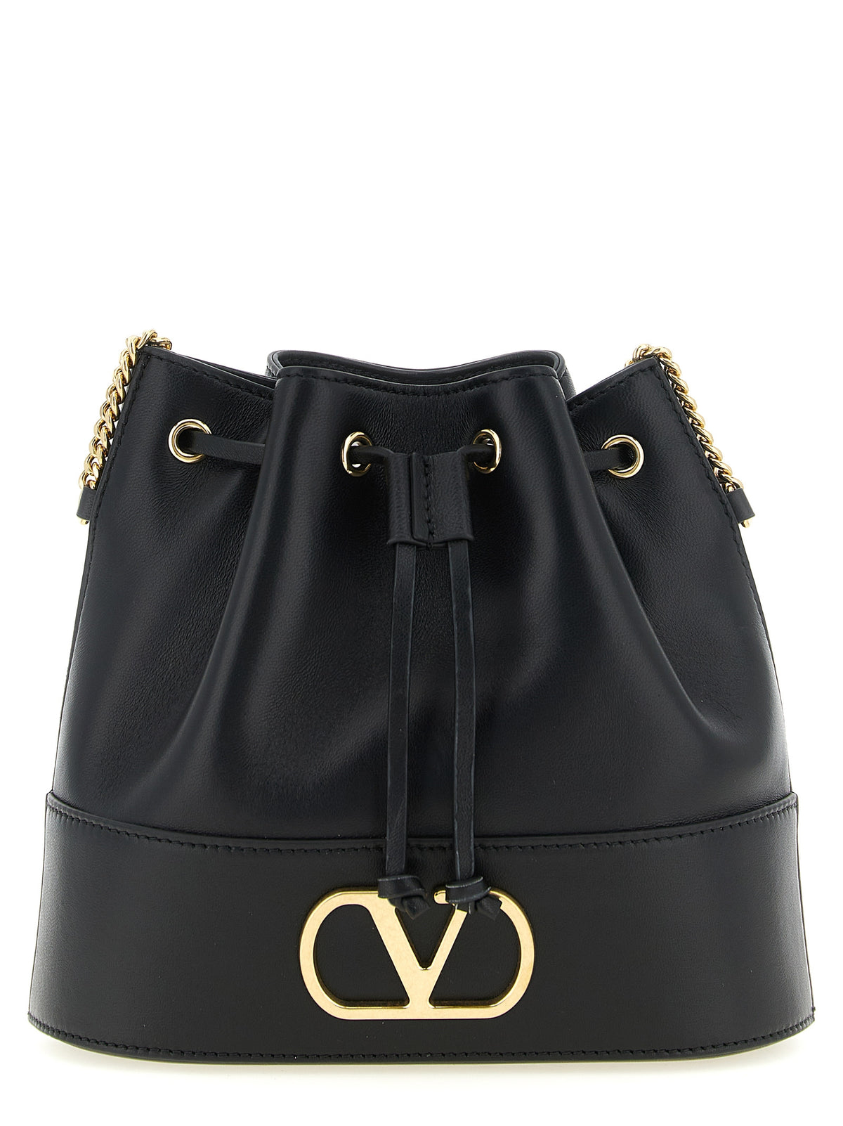 Valentino Garavani Black Leather Crossbody Bag