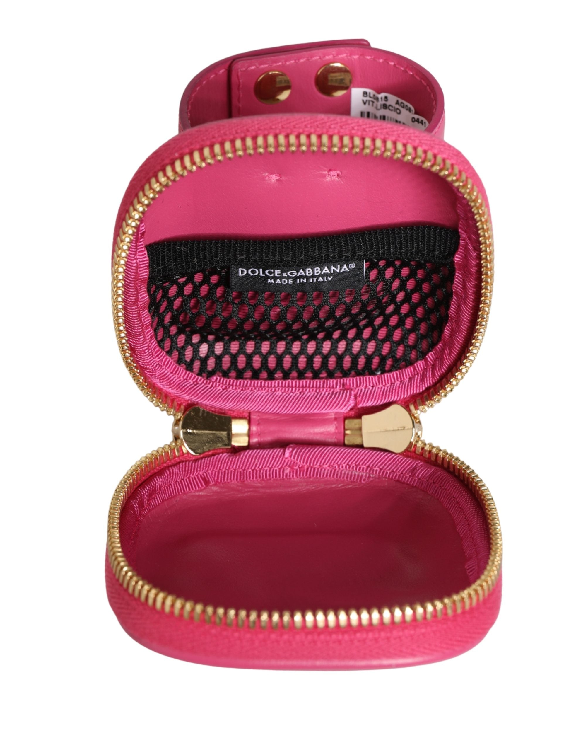 Dolce & Gabbana Pink Leather DG Logo MULTIFUNCTIONAL KIT Borse Bag