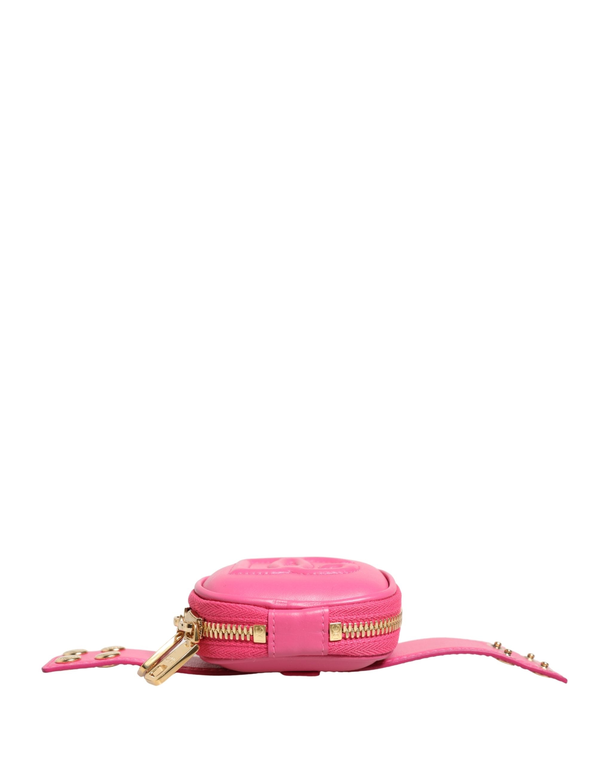 Dolce & Gabbana Pink Leather DG Logo MULTIFUNCTIONAL KIT Borse Bag