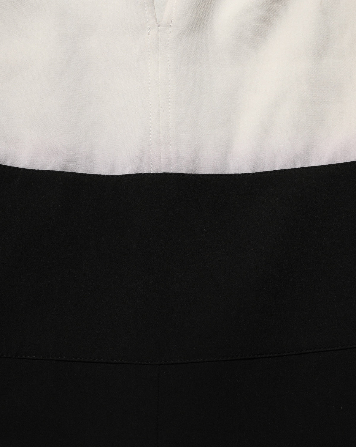 Atos Lombardini White Black Plunging Neck Sleeveless Bodysuit Dress