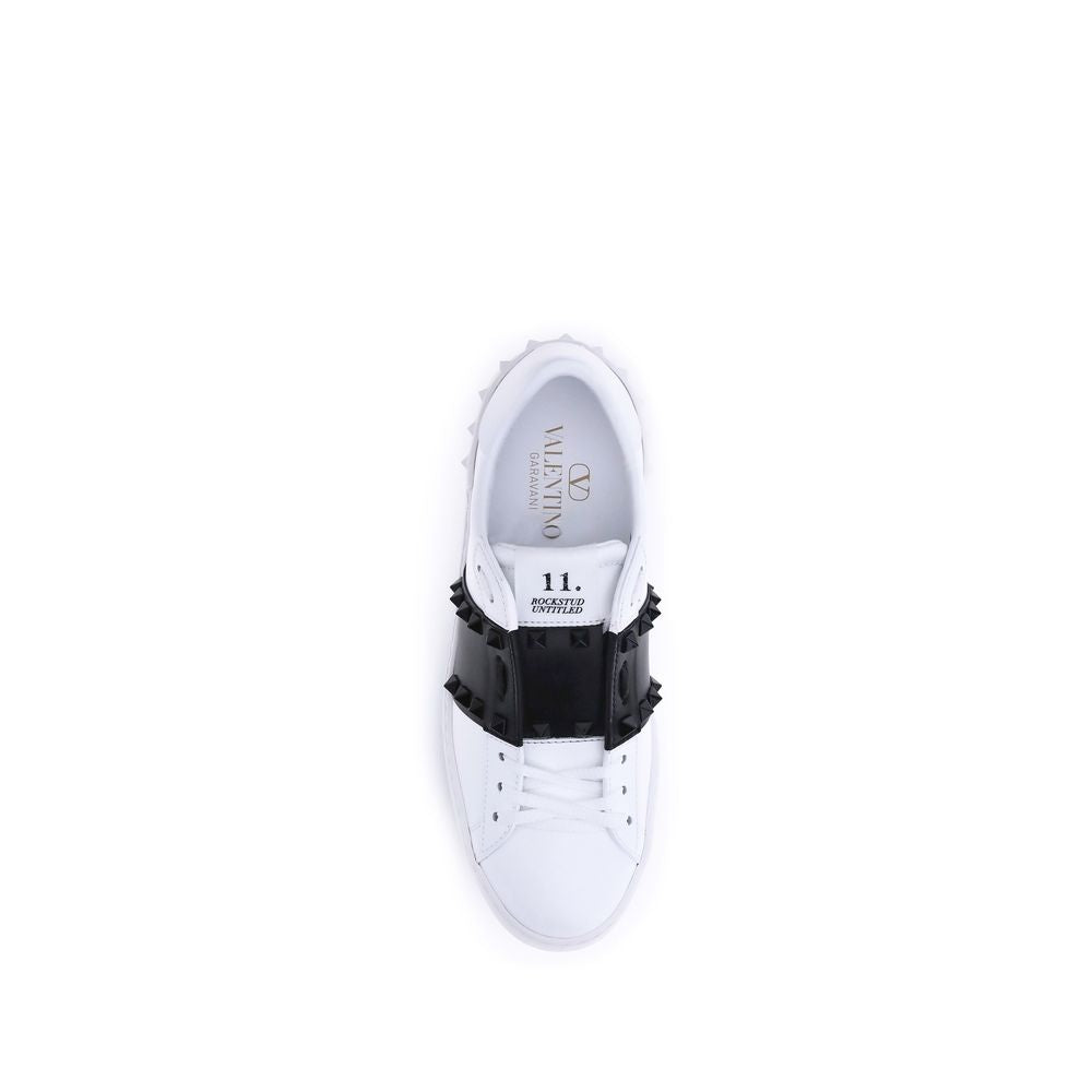 Valentino Garavani White Leather Low Top Sneakers