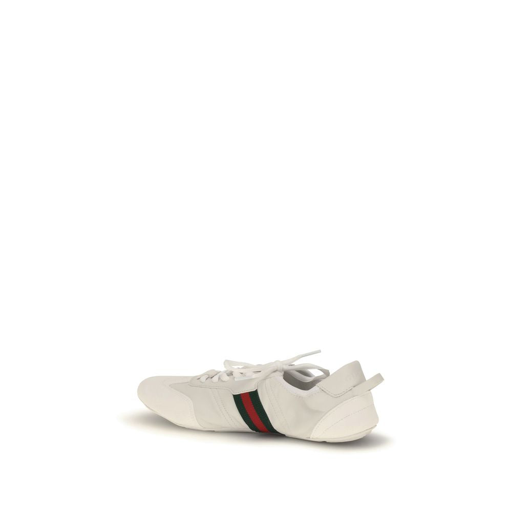 Gucci White Leather Low Top Sneakers
