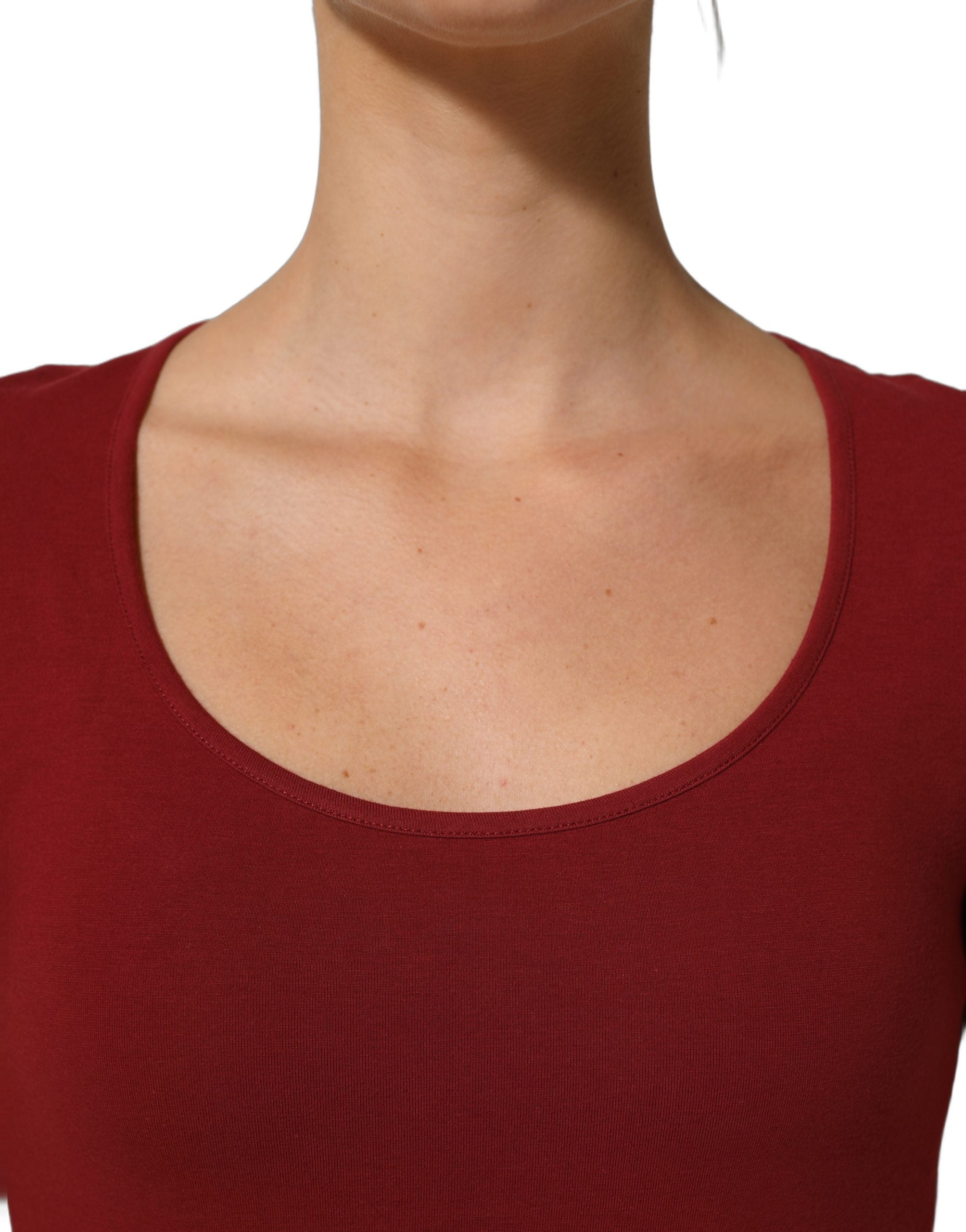 Ferre Black Wool Knit Deep V-Neck Long Sleeves Top