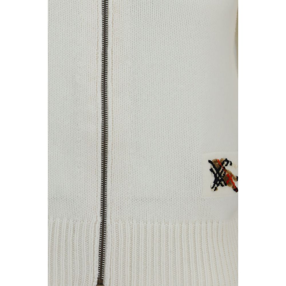 Burberry Beige Wool Oves Aries Cardigan