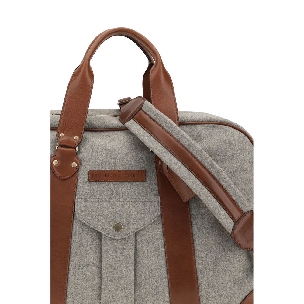 Brunello Cucinelli Beige Wool Luggage And Travel