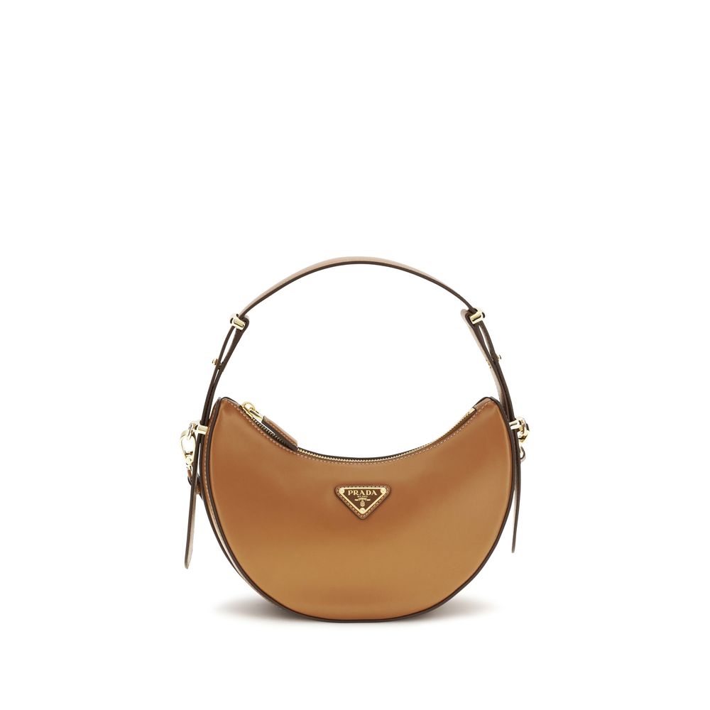 Prada Beige Leather Shoulder Bag