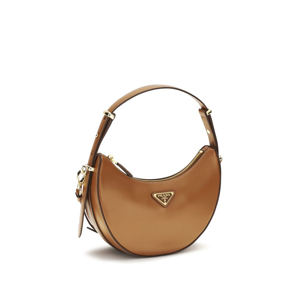 Prada Beige Leather Shoulder Bag