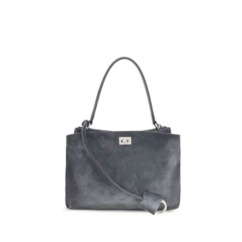 Balenciaga Gray Leather Shoulder Bag