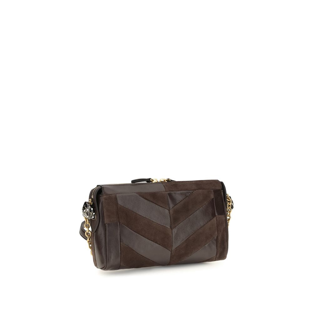 Valentino Garavani Brown Leather Shoulder Bag
