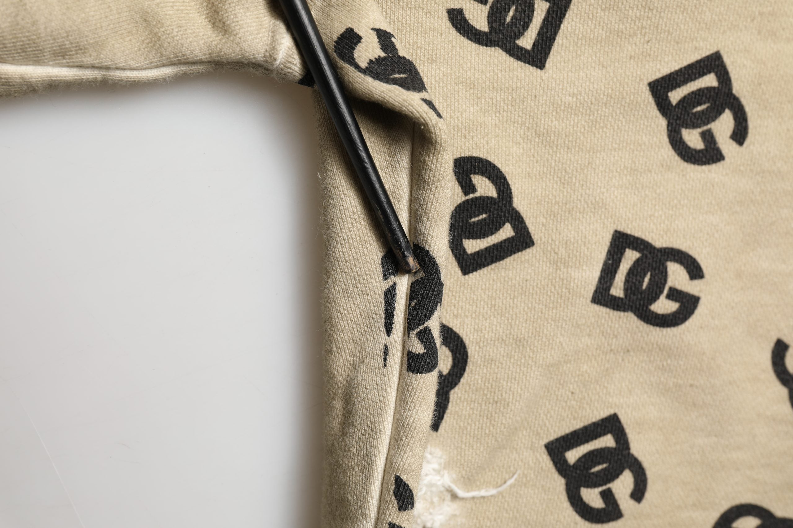 Dolce & Gabbana Brown Cotton Logo Hooded Sweatshirt Sweater